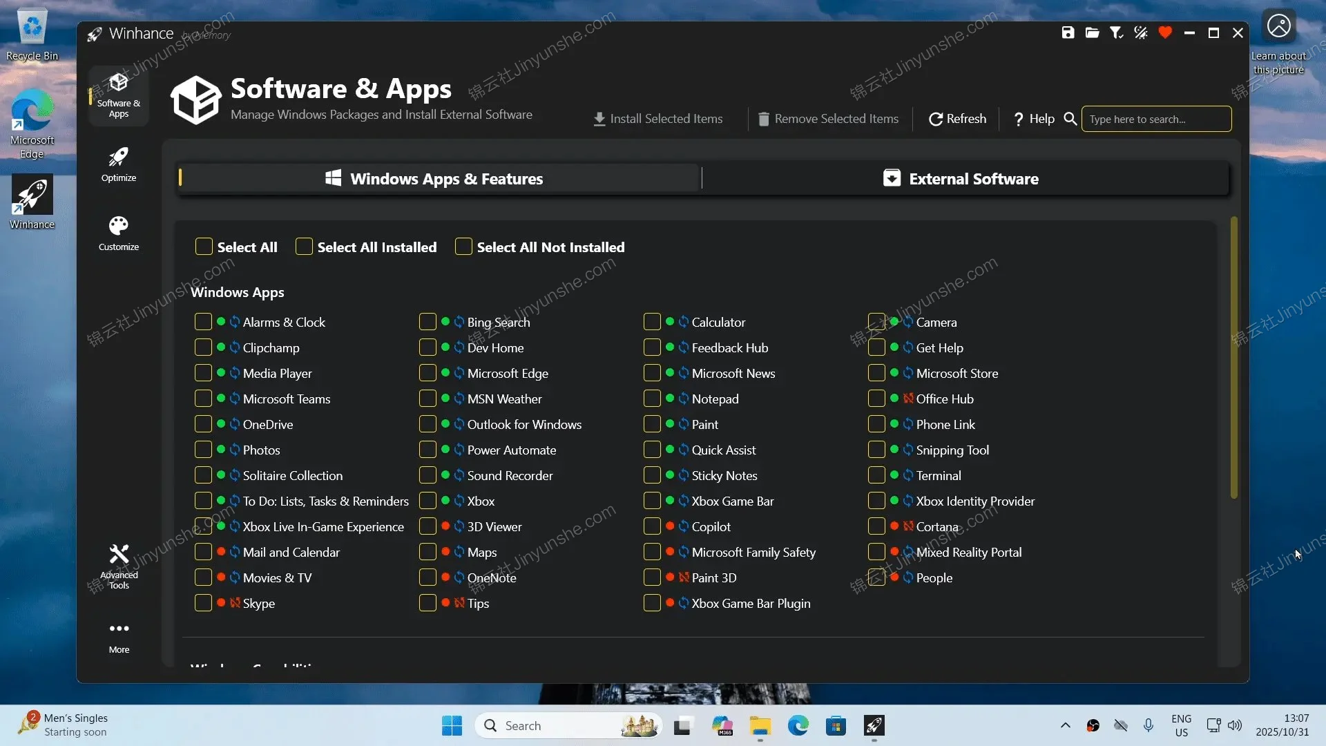 Winhance 开箱即用的 Windows 系统优化工具的图片(1)